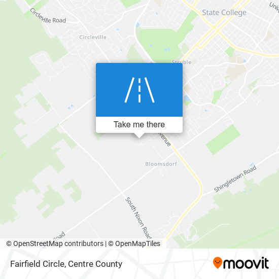 Fairfield Circle map