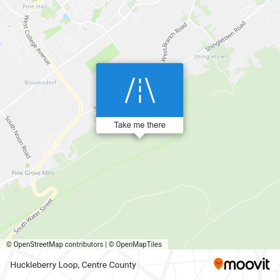 Mapa de Huckleberry Loop