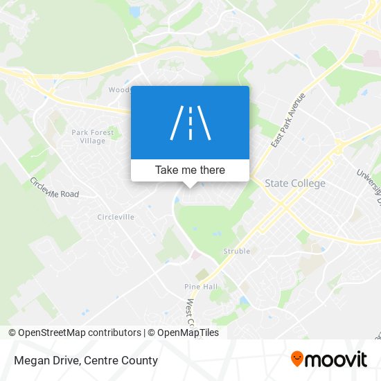 Megan Drive map