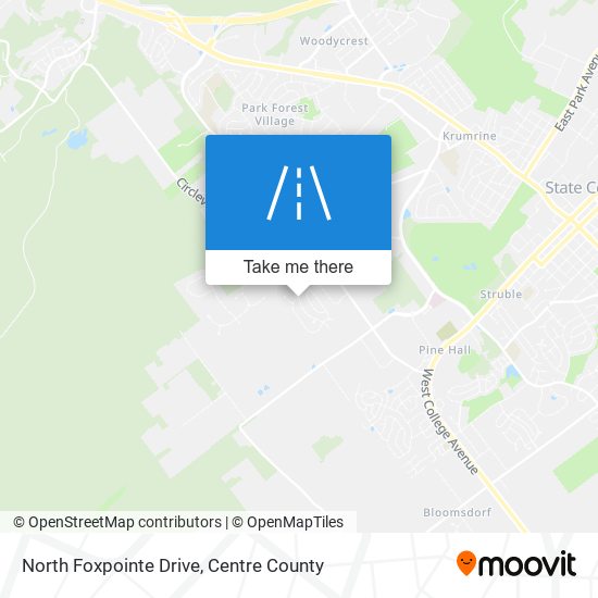North Foxpointe Drive map