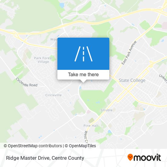 Ridge Master Drive map