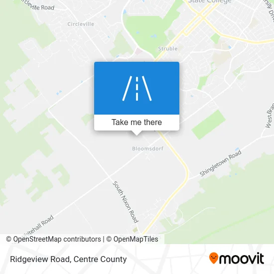 Ridgeview Road map