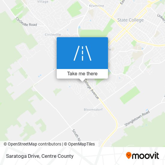 Saratoga Drive map