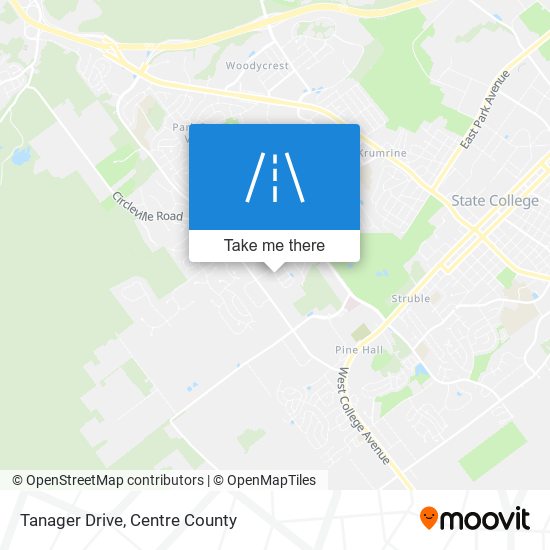 Tanager Drive map