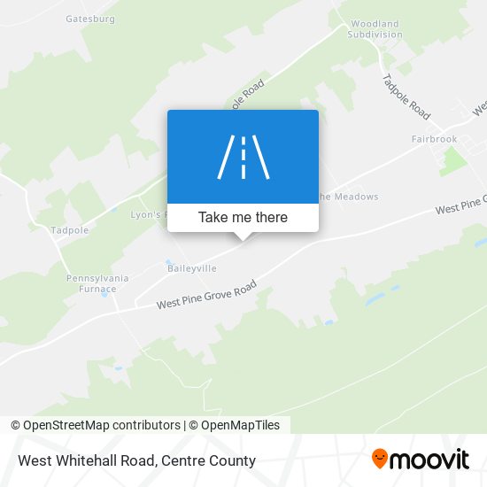 West Whitehall Road map