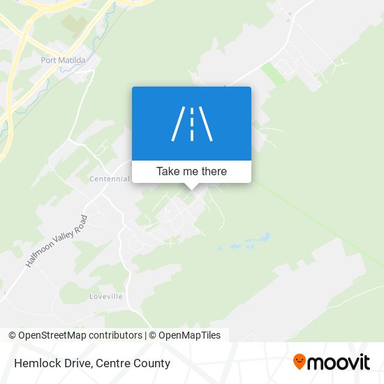 Mapa de Hemlock Drive