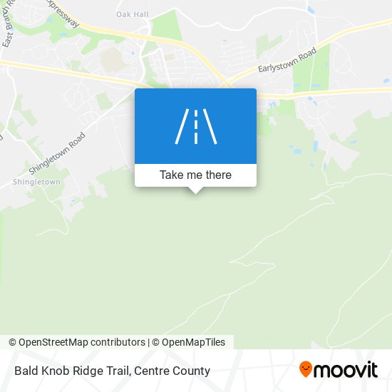 Mapa de Bald Knob Ridge Trail