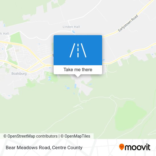 Bear Meadows Road map