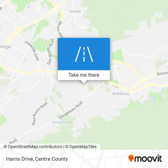 Harris Drive map