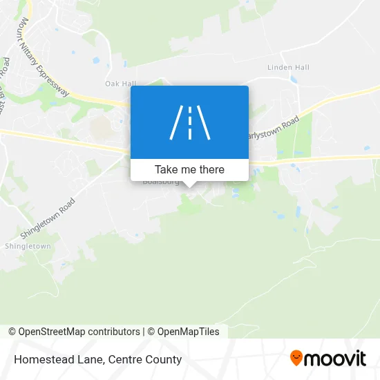 Homestead Lane map