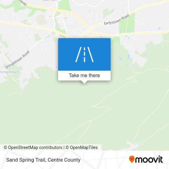 Sand Spring Trail map