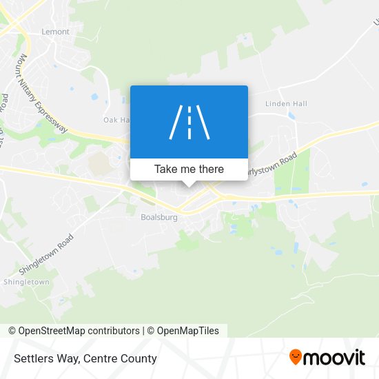 Settlers Way map