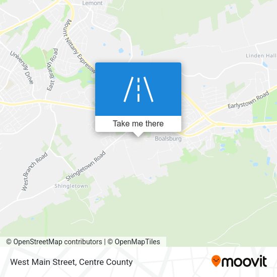 West Main Street map