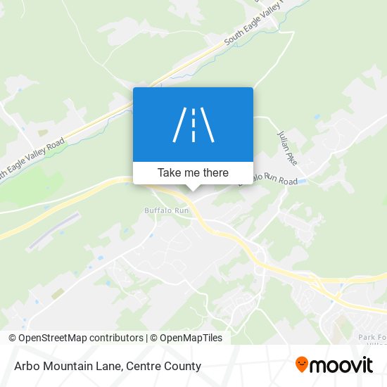 Arbo Mountain Lane map
