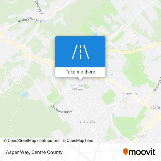 Asper Way map