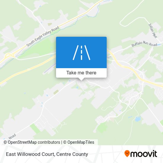 East Willowood Court map