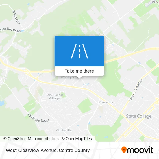 Mapa de West Clearview Avenue