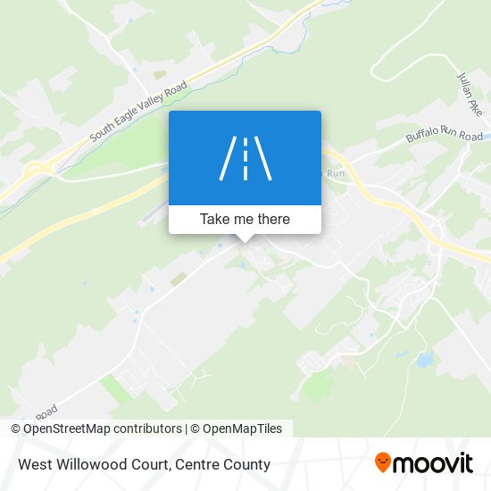 West Willowood Court map