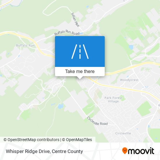 Mapa de Whisper Ridge Drive