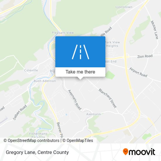 Gregory Lane map