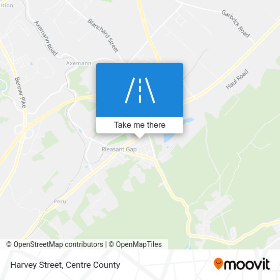 Harvey Street map