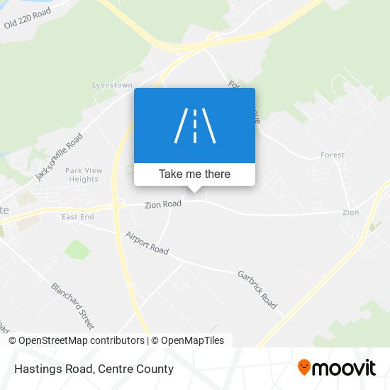 Mapa de Hastings Road