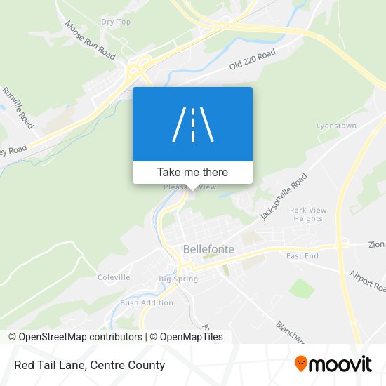 Red Tail Lane map