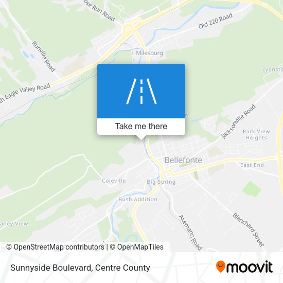 Sunnyside Boulevard map