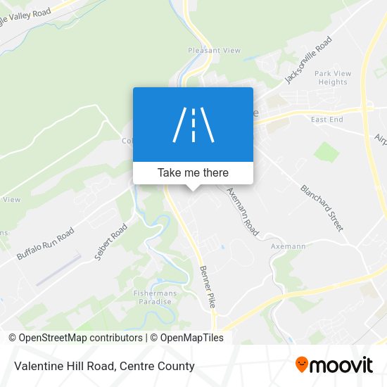 Valentine Hill Road map