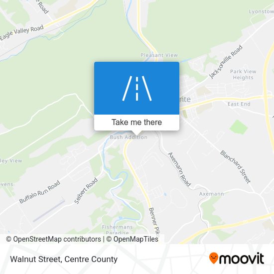 Mapa de Walnut Street