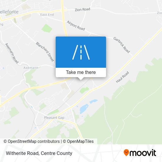 Witherite Road map
