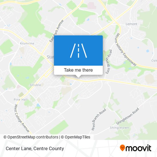Mapa de Center Lane