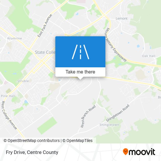 Mapa de Fry Drive