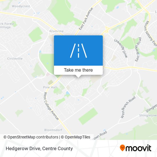 Hedgerow Drive map