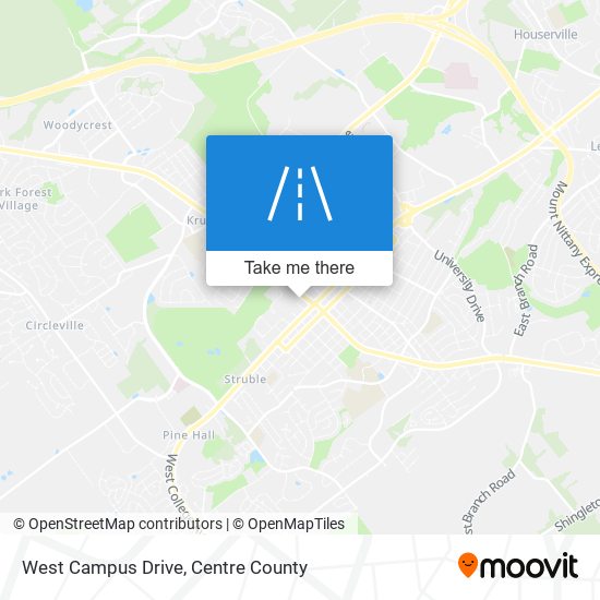 West Campus Drive map