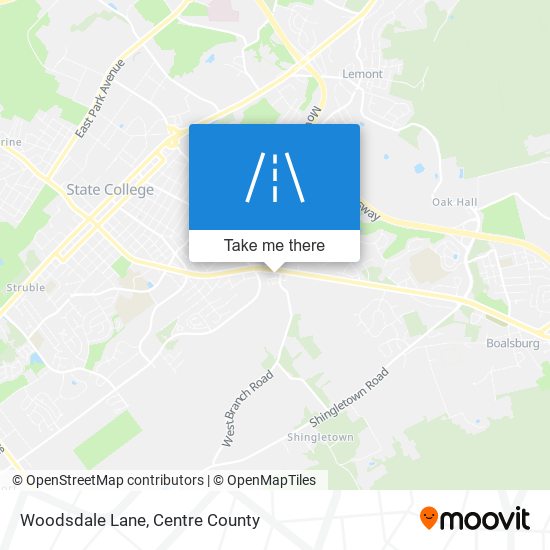 Woodsdale Lane map