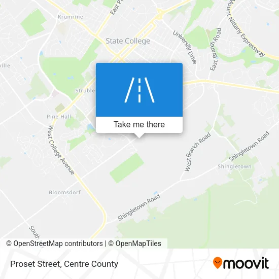 Proset Street map