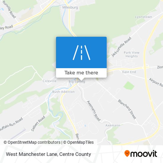 Mapa de West Manchester Lane