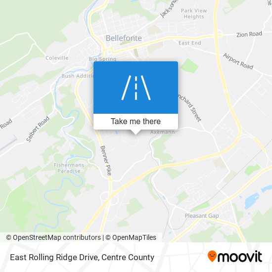 Mapa de East Rolling Ridge Drive