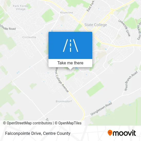 Falconpointe Drive map