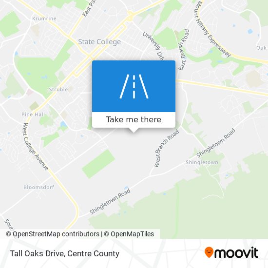 Tall Oaks Drive map