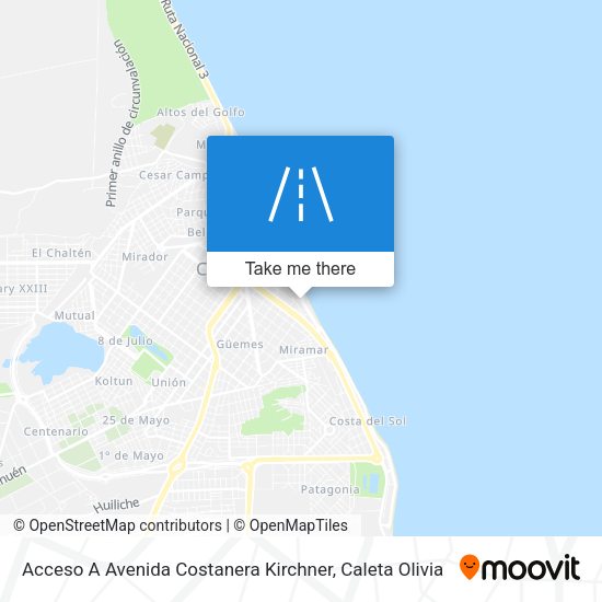 Acceso A Avenida Costanera Kirchner map