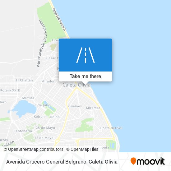 Avenida Crucero General Belgrano map