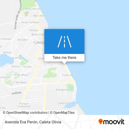 Avenida Eva Perón map