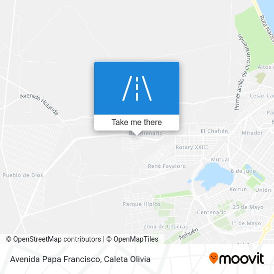 Mapa de Avenida Papa Francisco