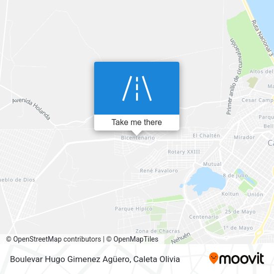 Boulevar Hugo Gimenez Agüero map