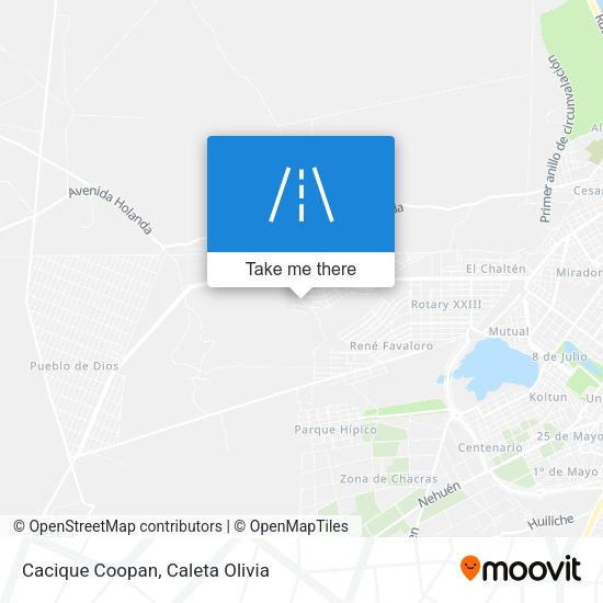 Mapa de Cacique Coopan