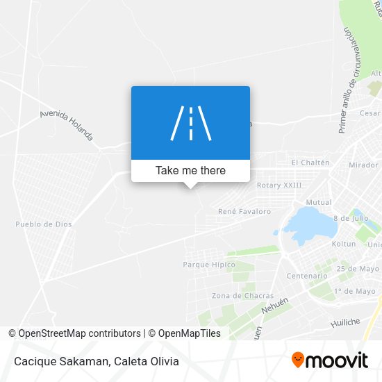 Cacique Sakaman map