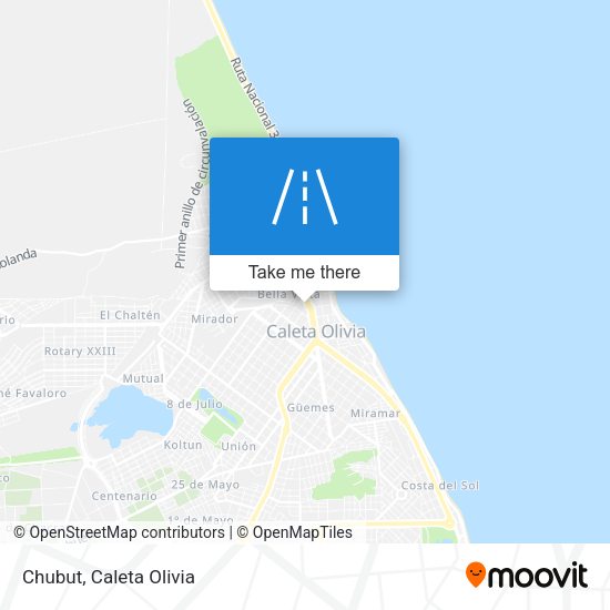 Mapa de Chubut