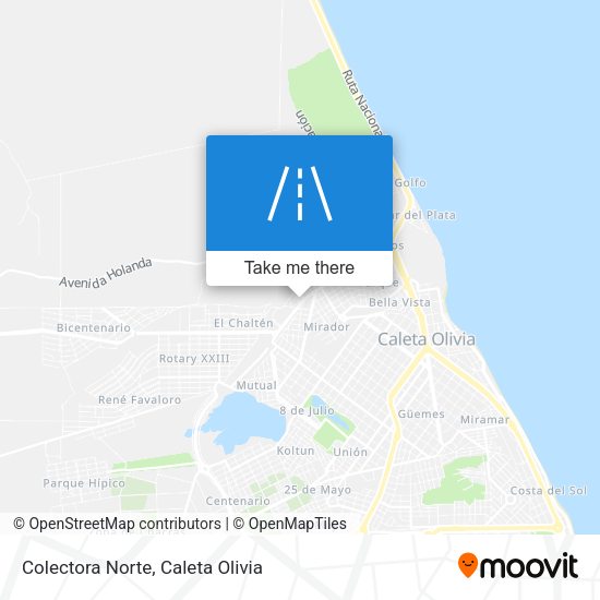 Colectora Norte map